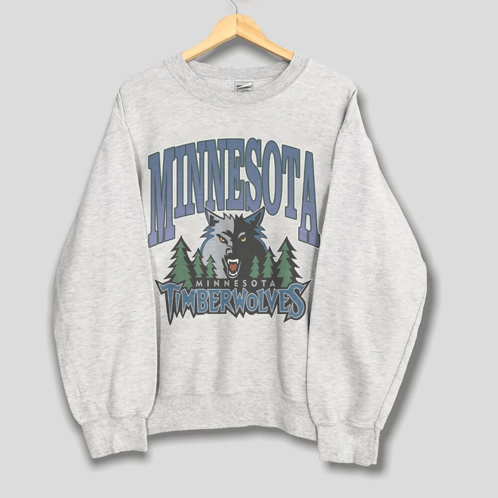 Vintage Minnesota Timberwolves Basketball Logo Sweatshirt, Retro NBA Shirt Tee